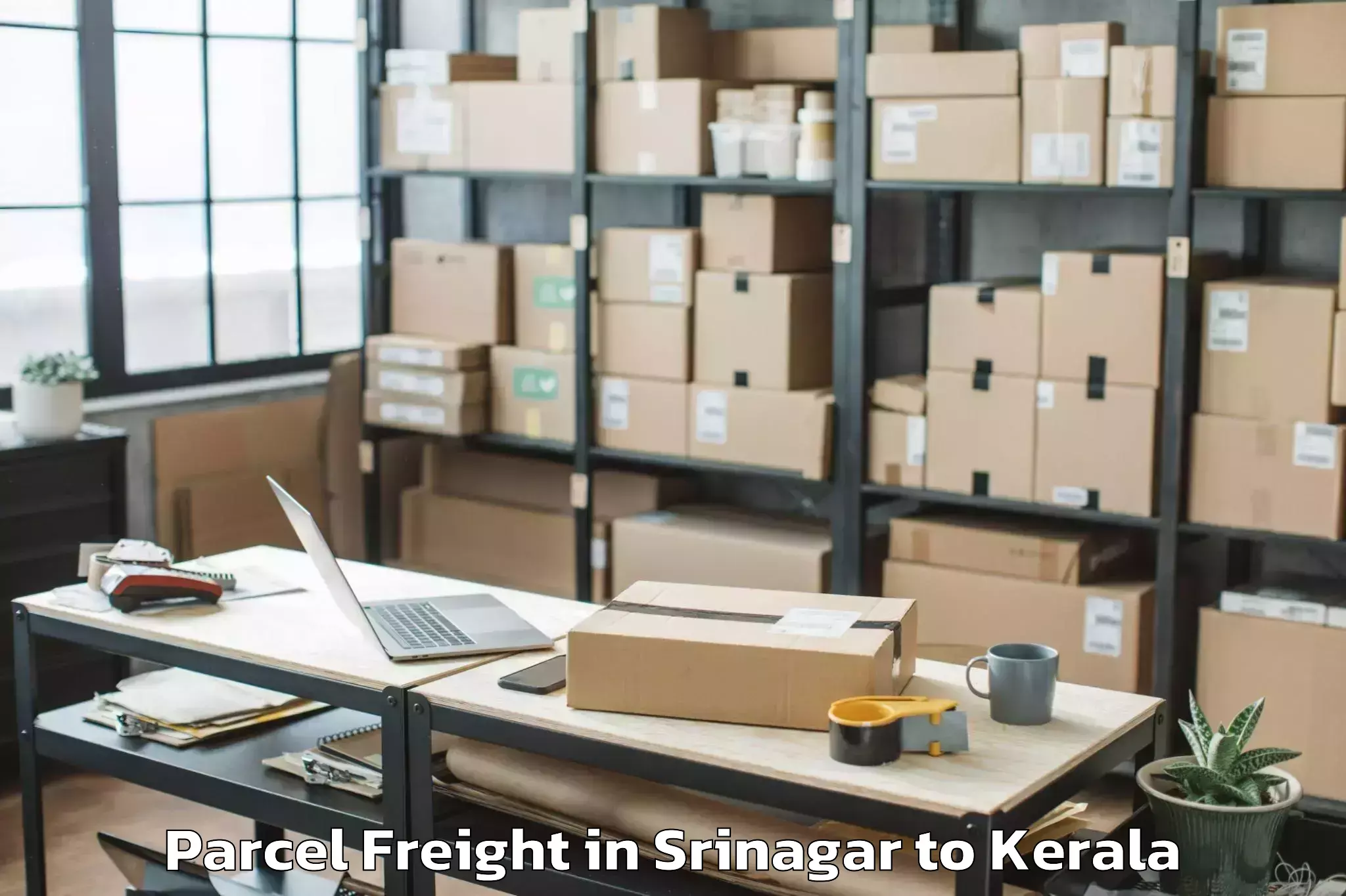 Srinagar to Thiruvananthapuram Parcel Freight Booking